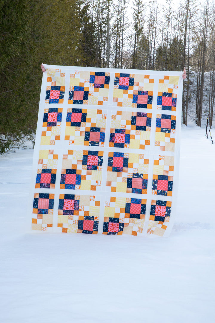 Laura's 4-Patch Scrappy Happy Quilt