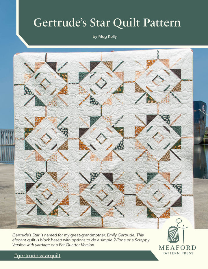 Traditional Patchwork Star Quilt Pattern
